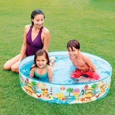 Детский каркасный бассейн Intex 58477, 122 х 25 см., Утиный риф