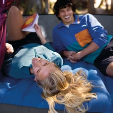 Надувной велюр матрас Intex 64013, 203 х 152 х 22 см, с USB насосом купить