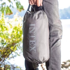 Надувной велюр матрас Intex 64011, 191 х 99 х 22 см, с USB насосом фото 37