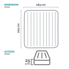 Надувной велюр матрас Intex 64144 двухместный, 203 х 183 х 25 см. фото 63