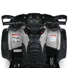 Квадроцикл для детей M 6080 EBLR-11 серый, с пультом управления фото 11