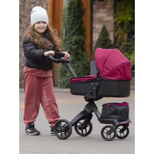 Коляска для куклы Carrello Gloria 9631A Deep red бордовая купить