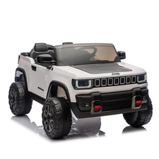 Двухместный детский электромобиль джип JJ 2500 EBLR-1 (24V) белый, 4 мотора, пульт 2.4G купить