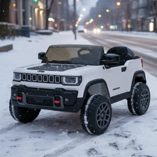 Двухместный детский электромобиль джип JJ 2500 EBLR-1 (24V) белый, 4 мотора, пульт 2.4G фото 63
