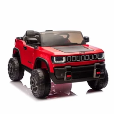 Двухместный детский электромобиль джип JJ 2500 EBLR-3 (24V) красный, 4 мотора, пульт 2.4G фото 14
