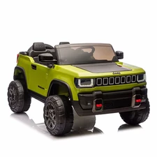 Двухместный детский джип JJ 2500 EBLR-5 (24V) зеленый, 4 мотора, пульт 2.4G фото 54