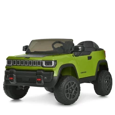 Двухместный детский джип JJ 2500 EBLR-5 (24V) зеленый, 4 мотора, пульт 2.4G фото 63