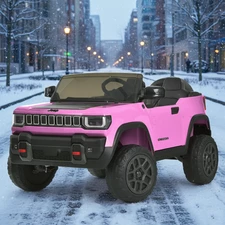 Двухместный детский джип JJ 2500 EBLR-8 (24V) розовый, 4 мотора, пульт 2.4G