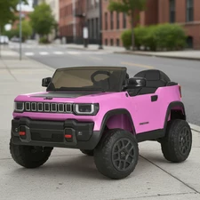 Двухместный детский джип JJ 2500 EBLR-8 (24V) розовый, 4 мотора, пульт 2.4G купить