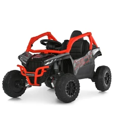 Детский электромобиль багги JS 330 EBLR-2-3 (24V) черно-красный, Kawasaki, 4 мотора фото 14