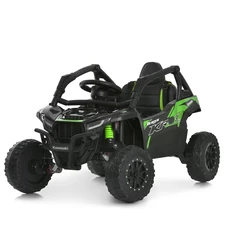 Детский электромобиль багги JS 330 EBLR-2-5 (24V) черно-зеленый, Kawasaki, 4 мотора фото 14