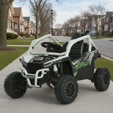 Детский электромобиль багги JS 330 EBLR-11 (24V) серый, Kawasaki, 4 мотора купить