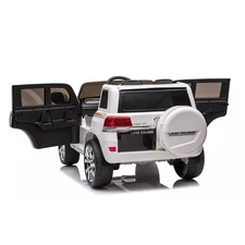 Детский электромобиль джип JJ 2022 EBLR-1 (24V) Toyota белый, мягкое сиденье фото 37