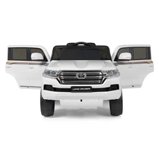 Детский электромобиль джип JJ 2022 EBLR-1 (24V) Toyota белый, мягкое сиденье фото 41