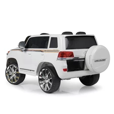 Детский электромобиль джип JJ 2022 EBLR-1 (24V) Toyota белый, мягкое сиденье фото 54