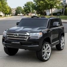 Детский электромобиль джип JJ 2022 EBLR-2 (24V) Toyota черный, мягкое сиденье