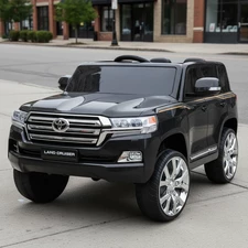 Детский электромобиль джип JJ 2022 EBLR-2 (24V) Toyota черный, мягкое сиденье купить