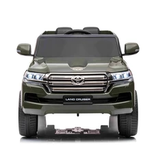 Детский электромобиль джип JJ 2022 EBLR-10 (24V) Toyota хаки, мягкое сиденье фото 14