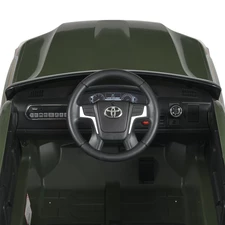 Детский электромобиль джип JJ 2022 EBLR-10 (24V) Toyota хаки, мягкое сиденье фото 11