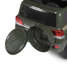 Детский электромобиль джип JJ 2022 EBLR-10 (24V) Toyota хаки, мягкое сиденье фото 53
