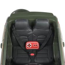 Детский электромобиль джип JJ 2022 EBLR-10 (24V) Toyota хаки, мягкое сиденье фото 15