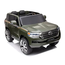 Детский электромобиль джип JJ 2022 EBLR-10 (24V) Toyota хаки, мягкое сиденье фото 37