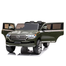 Детский электромобиль джип JJ 2022 EBLR-10 (24V) Toyota хаки, мягкое сиденье фото 41