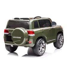 Детский электромобиль джип JJ 2022 EBLR-10 (24V) Toyota хаки, мягкое сиденье фото 54