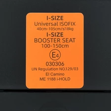 Детское автокресло El Camino i-Hold ME 1188 Natural Beige бежевое, i-SIZE R129, isofix фото 11