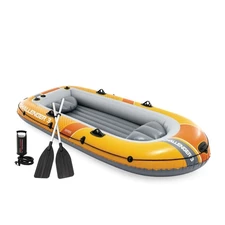 Надувная лодка Intex 66313 трехместная, Challenger 3 Set, 295 х 137 х 43 см. фото 37