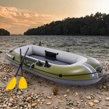 Надувная лодка Intex 66332 двухместная, Seahawk 3 Set, 236 х 114 х 41 см.