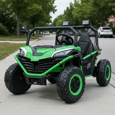 Двухместный детский электромобиль багги M 4969 EBLR-5 (24V) зеленый, 4 мотора