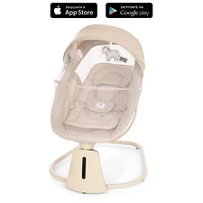 Убаюкивающий центр - шезлонг 8015 бежевый, с пультом управления