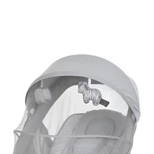 Убаюкивающий центр - шезлонг 8016 светло-серый, с пультом управления фото 14