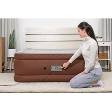 Надувная велюр кровать Bestway 69160, 203 х 152 х 51 см., с электронасосом фото 14