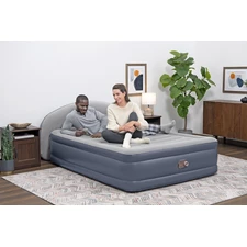 Надувная велюр кровать Bestway 671BD, 229 х 152 х 84 см., с электронасосом купить