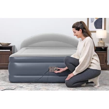 Надувная велюр кровать Bestway 671BD, 229 х 152 х 84 см., с электронасосом фото 37