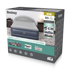 Надувная велюр кровать Bestway 671BD, 229 х 152 х 84 см., с электронасосом фото 54