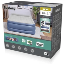 Надувная велюр кровать Bestway 67614, 203 х 152 х 56 см., с электронасосом фото 53