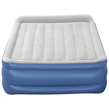Надувная велюр кровать Bestway 67614, 203 х 152 х 56 см., с электронасосом купить