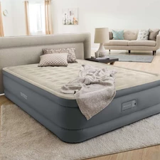 Надувная велюр кровать Intex 64926 с электронасосом, 203 х 152 х 46 см. фото 54