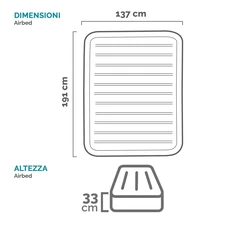 Надувная велюр кровать Intex 67768 с электронасосом, 191 х 137 х 33 см. фото 31