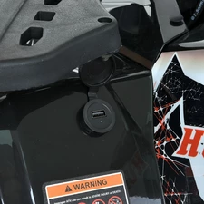 Квадроцикл HB-EATV1450H-2-3(MP3) V2 черно-красный с надувными колесами фото 16