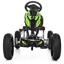 Детский карт 1504-2-4 черно-синий педальный с EVA колесами купить