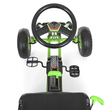 Детский карт M 0645(2)-8 розовый с надувными колесами фото 41