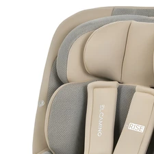 Детское автокресло El Camino i-Rise ME 1207 Gray серое поворотное i-Size R129 фото 41