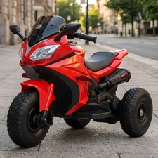 Детский мотоцикл Bambi M 4840ALR-3 красный с пультом управления