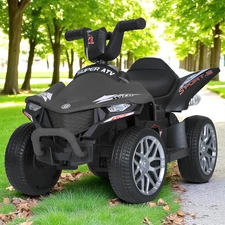 Детский квадроцикл M 5730ELR-11 серый с пультом управления