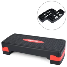 Степ - платформа MS 0534-6 черно-красная двухступенчатая