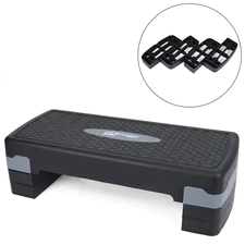 Степ - платформа MS 0533-4 черно-синяя трехступенчатая фото 14